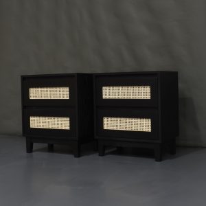 PAR DE VELADORES EZY BLACK