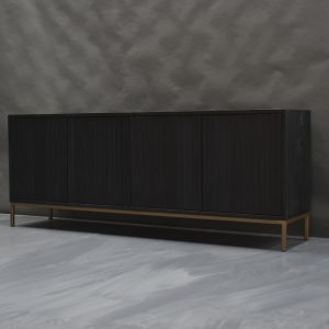 BUFFET NEGRO AMÉLIE ALL BLACK 4 PUERTAS